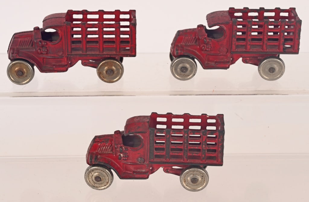 3- CHAMPION CAST IRON HIGH SIDE STAKE TRUCKS (1 of 4)