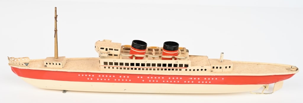 GERMAN ARNOLD TIN WINDUP OCEAN LINER 18" (1 of 6)