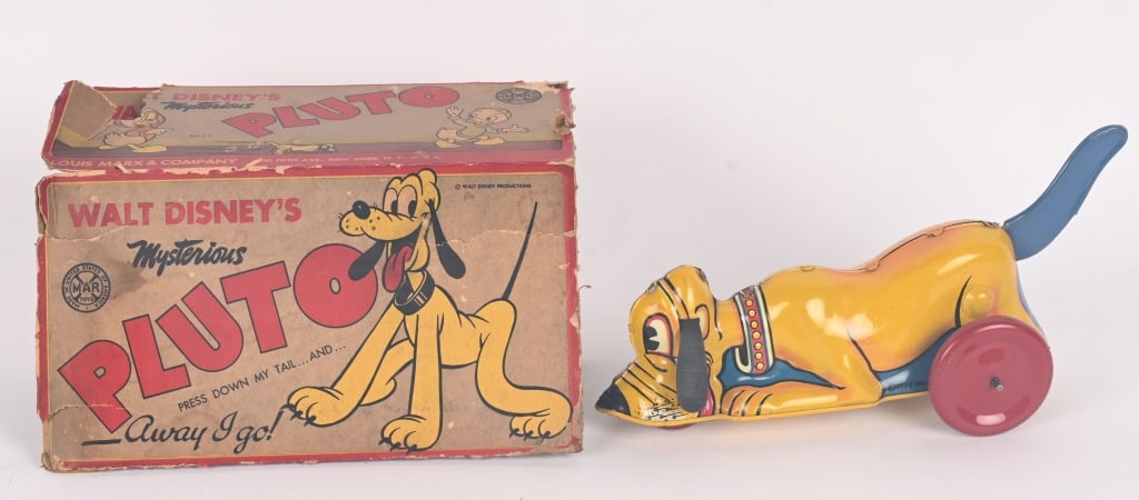 MARX TIN WINDUP MYSTERIOUS PLUTO w/ BOX (1 of 6)