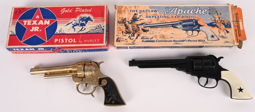 APACHE & TEXAN JR CAP GUNS w/ BOXES (1 of 3)