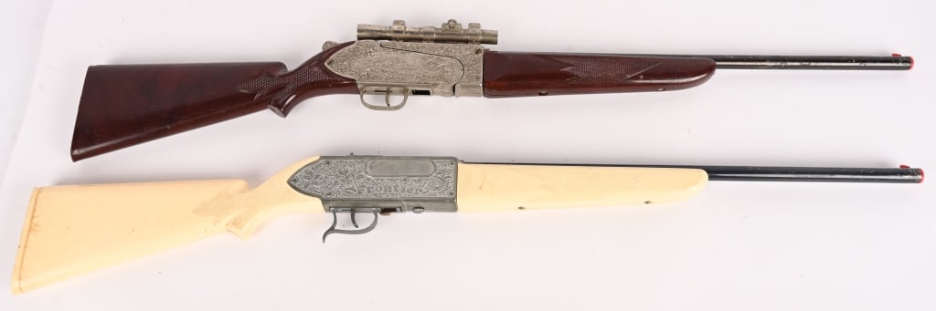 HUBLEY SPORTSMAN & FRONTIER RIFLES: Both alloriginal in nice condition. 36" Excellent