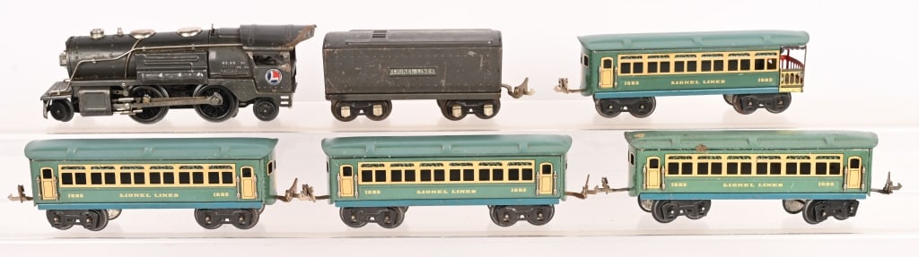 LIONEL 259E LOCO & TENDER w/ PASSENGER CARS (1 of 5)