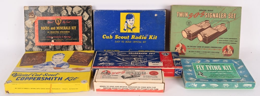 LOT OF BOY SCOUT TOYS w/ BOXES (1 of 6)