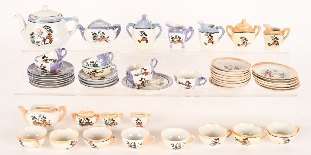 2- JAPAN BISQUE MICKEY MOUSE TEA SETS (1 of 5)