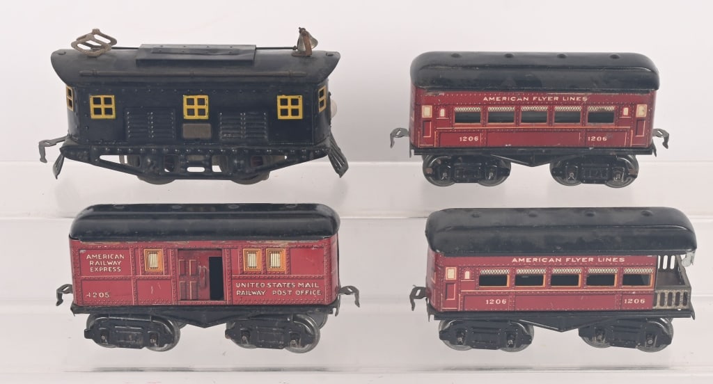 AMERICAN FLYER Oga 3011 ELECTRIC LOCO & CARS (1 of 5)