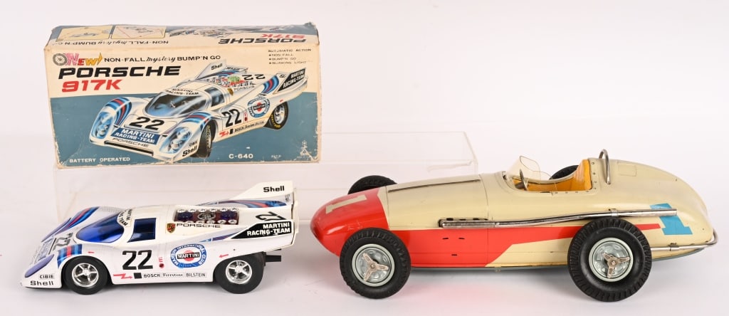 2- JAPAN BATTERY OPERATED RACE CARS (1 of 10)