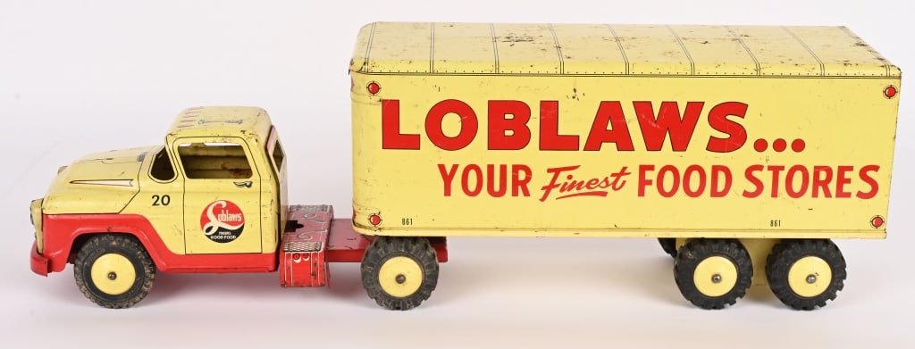 MARX LOBLAW'S TRUCK: All original private label truck. Has some wear.