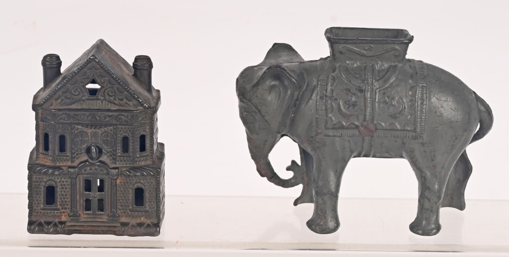 2- CAST IRON STILL BANKS (1 of 5)
