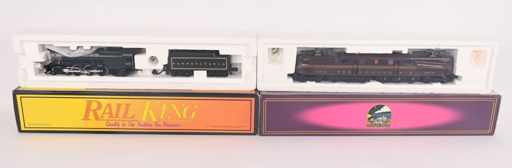 RAIL KING MTH O PENN 4-6-2 & GG1 LOCOMOTIVES (1 of 4)