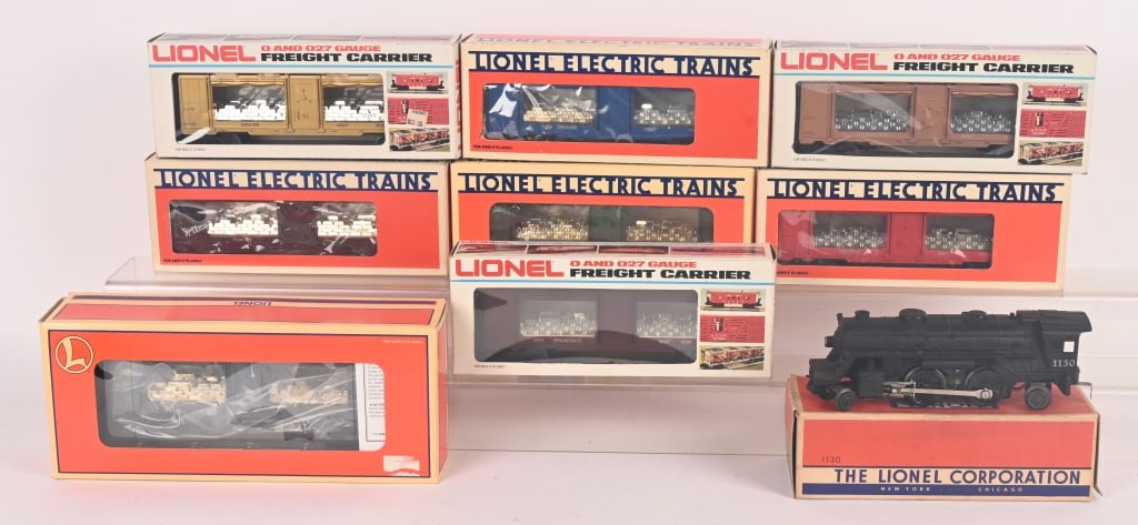 LIONEL 1130 LOCOMOTIVE & 8 MINT CARS w/ BOXES (1 of 5)