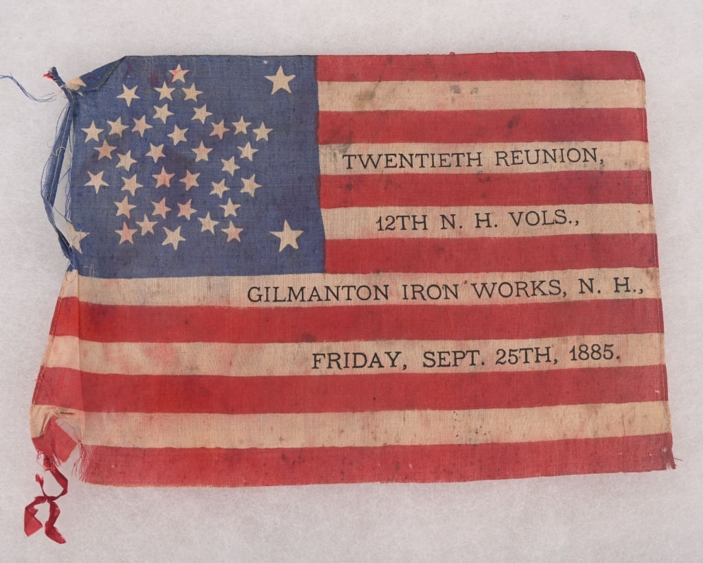 CIVIL WAR 12TH NEW HAMPSHIRE INFANTRY VET FLAG (1 of 4)