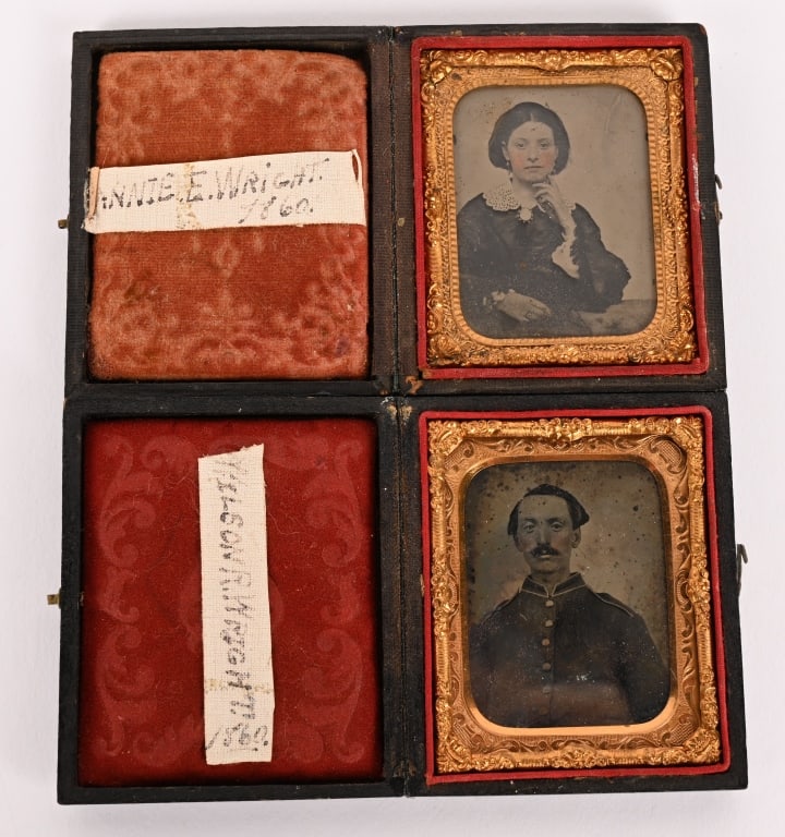 CIVIL WAR NAMED HUSBAND & WIFE SOLDIER IMAGE LOT (1 of 5)