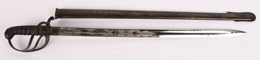 BRITISH M1821 SHORT ARTILLERY OFFICERS SWORD (1 of 8)