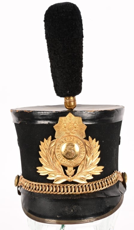 5TH MARYLAND REGIMENT DANDY FIFTH SHAKO: There have actually been three different 5th Maryland Infantry regiments. The first existed from about 1775 to 1861, when it disbanded and entered confederate service. The second was a Union regiment 