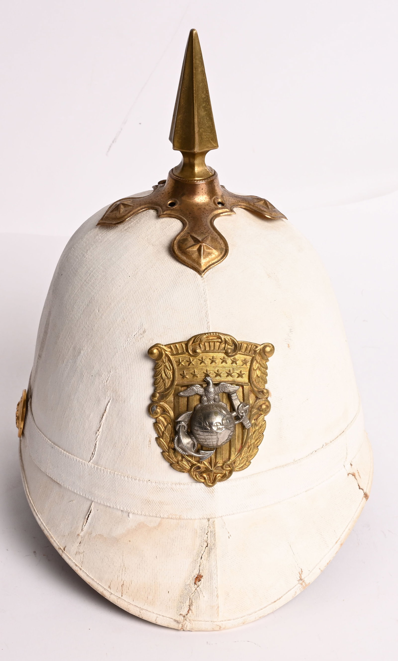 EARLY USMC MARINE CORPS 1887/89 SUN HELMET (1 of 7)
