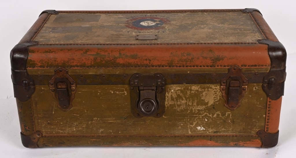 WWI US AIR SERVICE PAINTED NAMED TRUNK WW1 (1 of 9)
