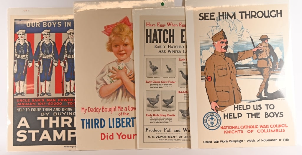 4- US WWI WAR BOND & MORE POSTERS (1 of 5)