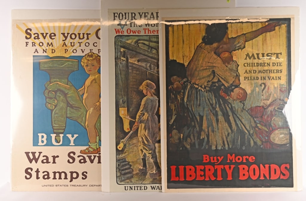 3- US WWI WAR BOND & MORE POSTERS (1 of 4)