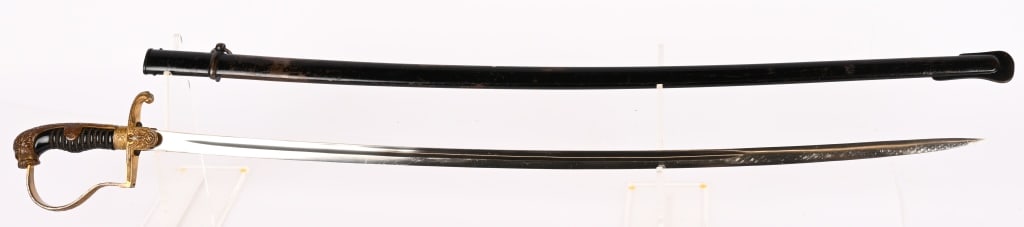 WW2 GERMAN NAZI LION HEAD OFFICER'S SWORD ALCOSO (1 of 9)