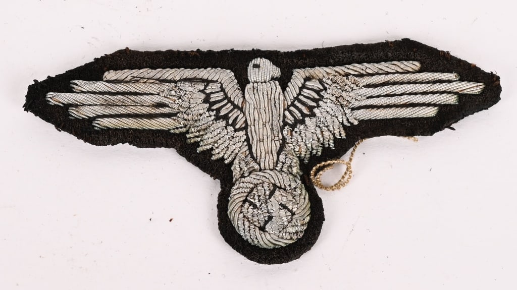 WWII NAZI GERMAN SS OFFICER'S SLEEVE EAGLE WW2 (1 of 2)