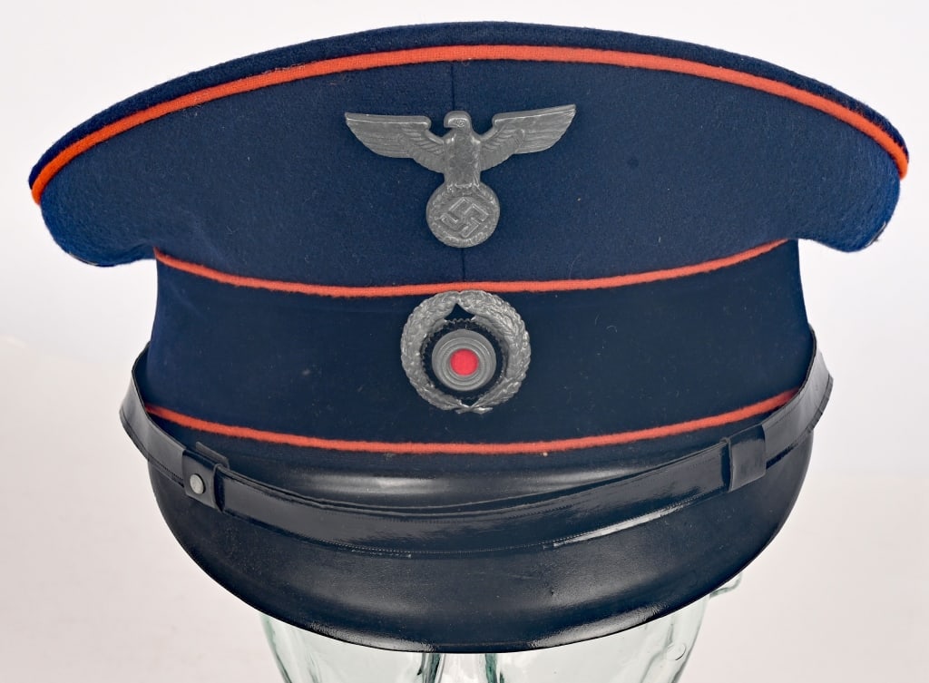 WWII NAZI GERMAN REICHSPOST 1st PATTERN VISOR CAP (1 of 6)