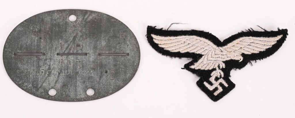 WWII NAZI GERMAN HERMANN GORING REGIMENT DOG TAG (1 of 5)
