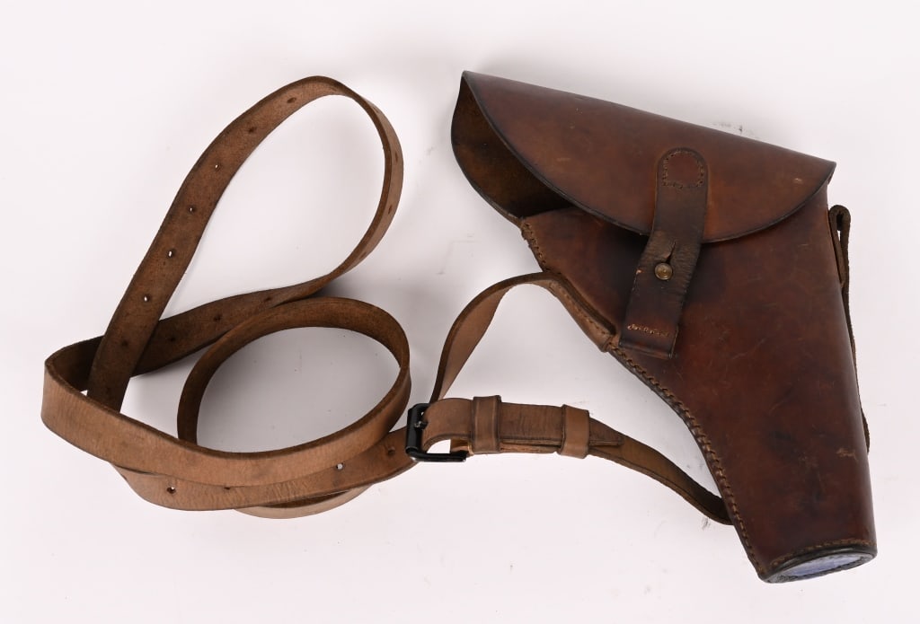 WWII BRITISH ARMY WEBLEY FLARE GUN HOLSTER WW2 (1 of 5)