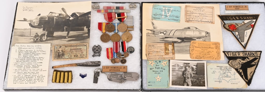 NAMED MEDAL INSIGNIA & SQAUDRON PATCH 75TH FIGHTER (1 of 11)