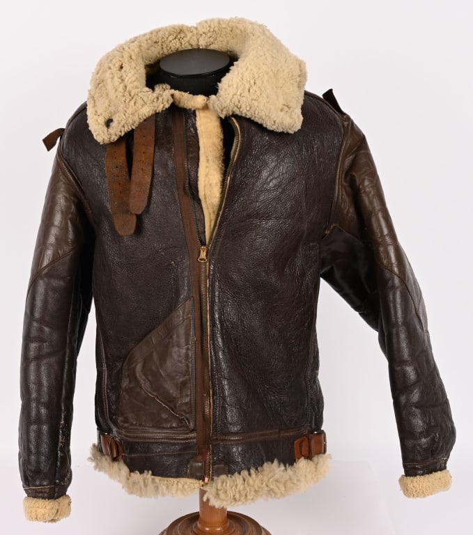 WWII US AIR CORPS B-3 SHEARLING FLIGHT JACKET WW2 (1 of 8)
