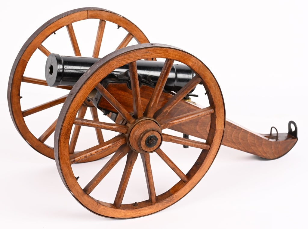 .45 FIRING RIFLE CANNON WITH CARRIAGE (1 of 4)