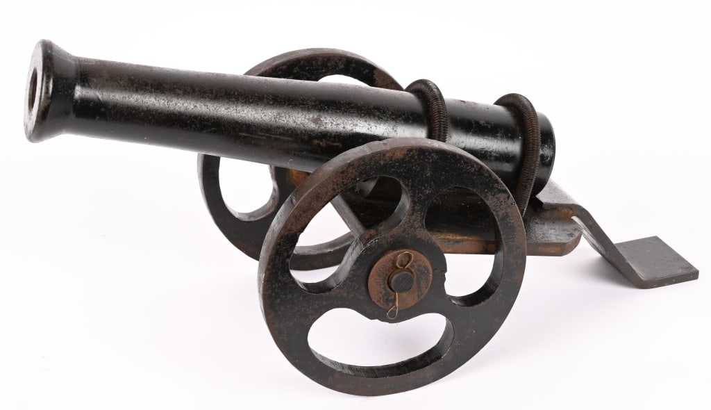 1 INCH FIRING RIFLE CANNON WITH CARRIAGE (1 of 4)