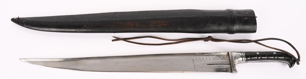 AFGHAN KHYBER TRIBAL KNIFE WITH SCABBARD (1 of 5)