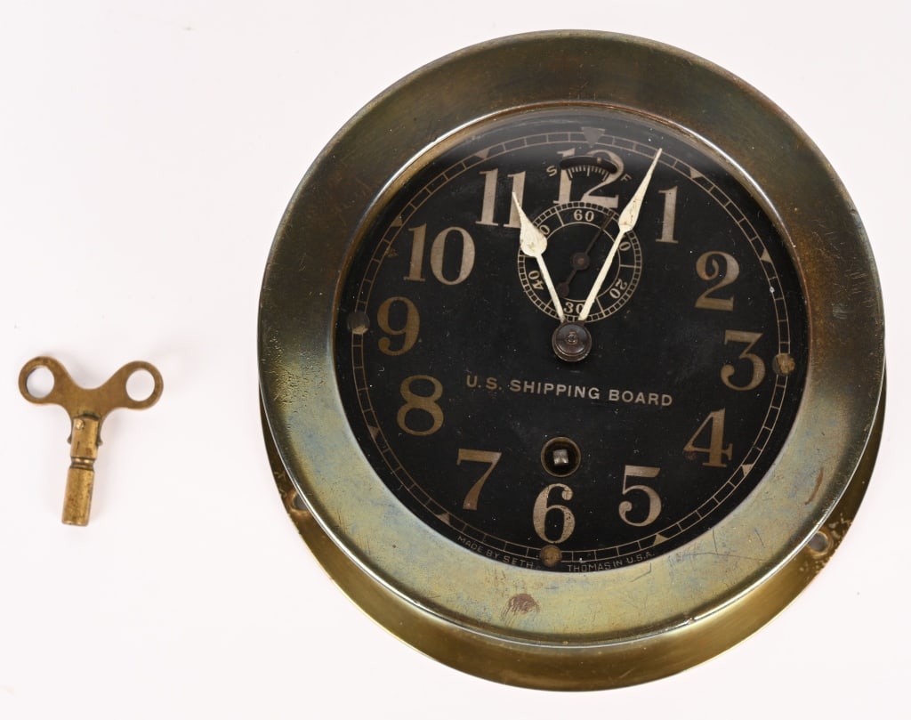 WWII US NAVY SHIPS CLOCK BY SETH THOMAS CO. WW2 (1 of 4)