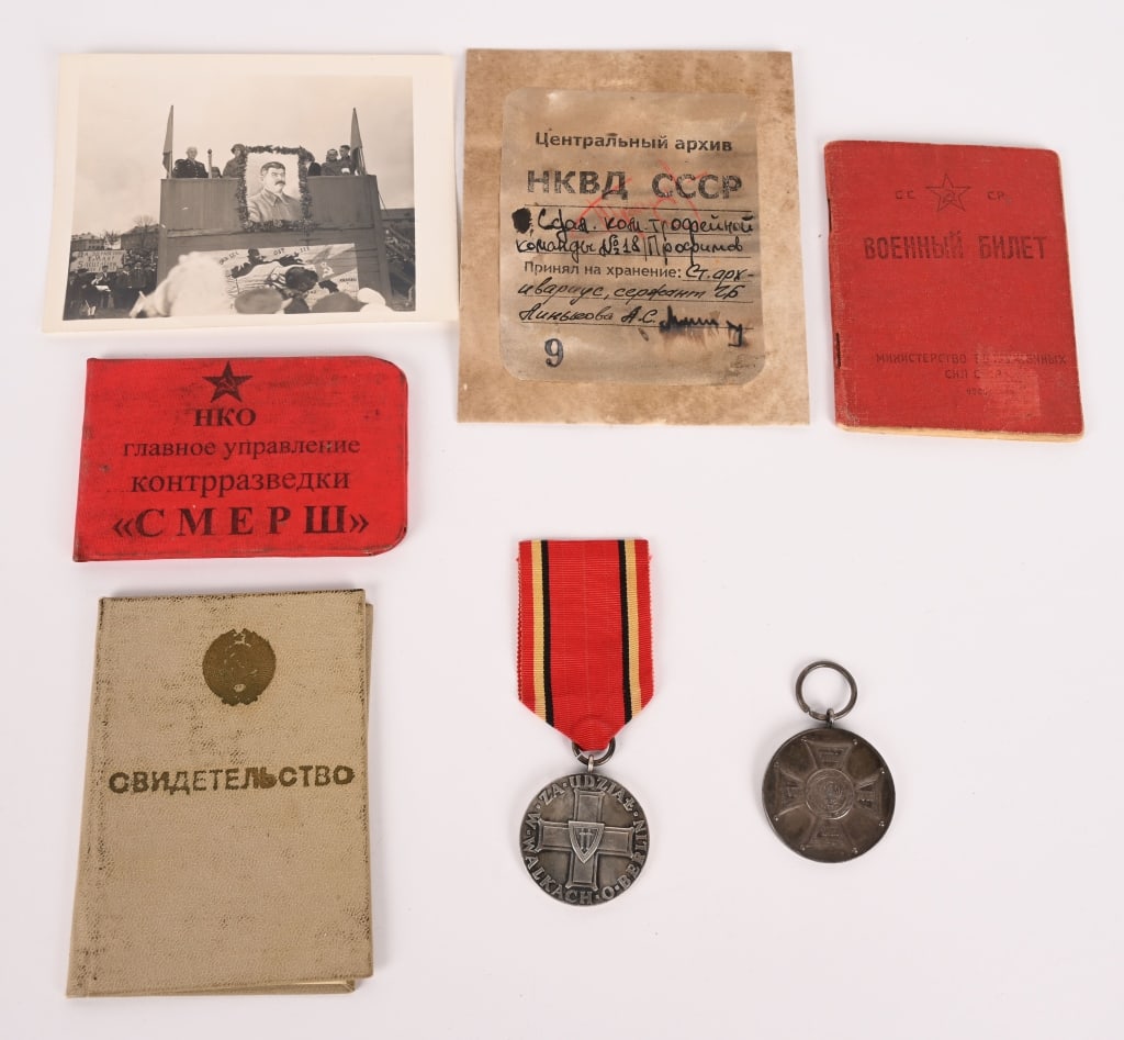 WWII SOVIET UNION NKVD PHOTO ID LETTER ECT WW2 (1 of 9)