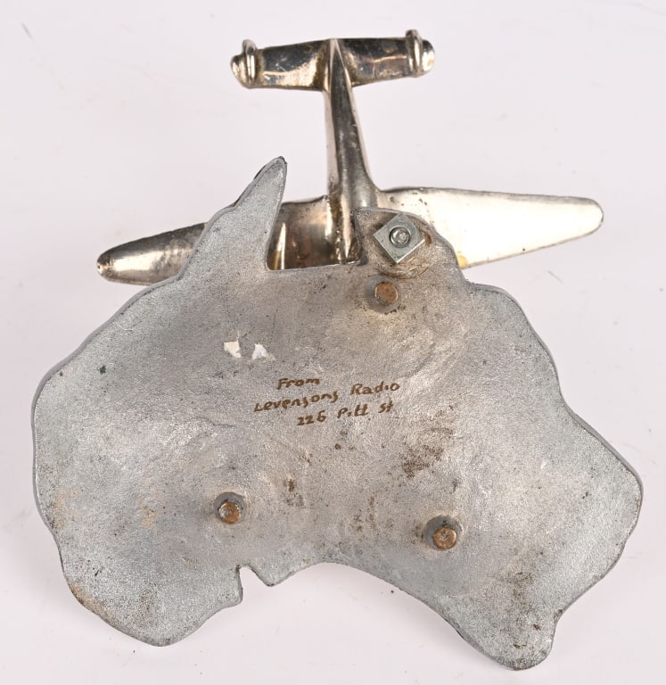 WWII 1944 DATED ASHTRAY LOCKHEED LODESTAR MODEL 18 - 6