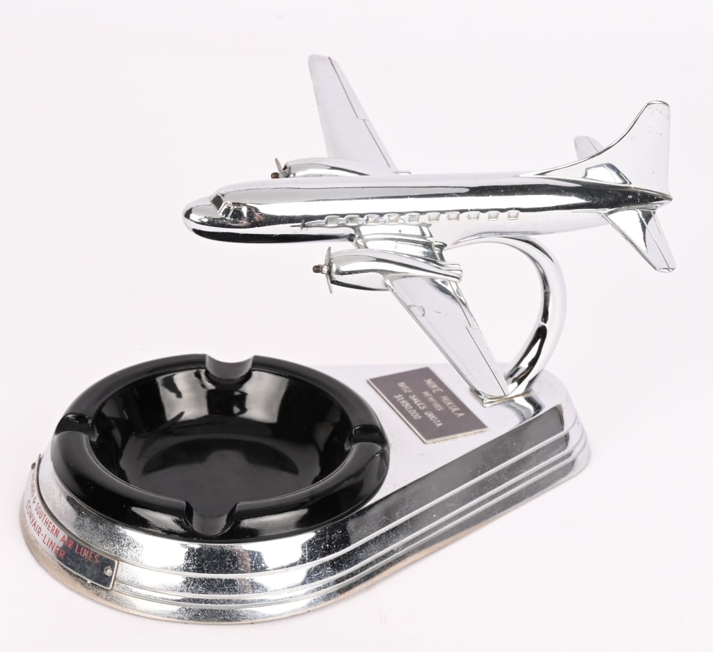 CONVAIR CV-240 AIRPLANE ASHTRAY PRESENTATION (1 of 7)