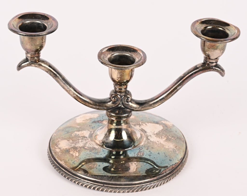 IRAQ WAR SADDAM HUSSEIN SILVER PLATED CANDELABRA (1 of 4)