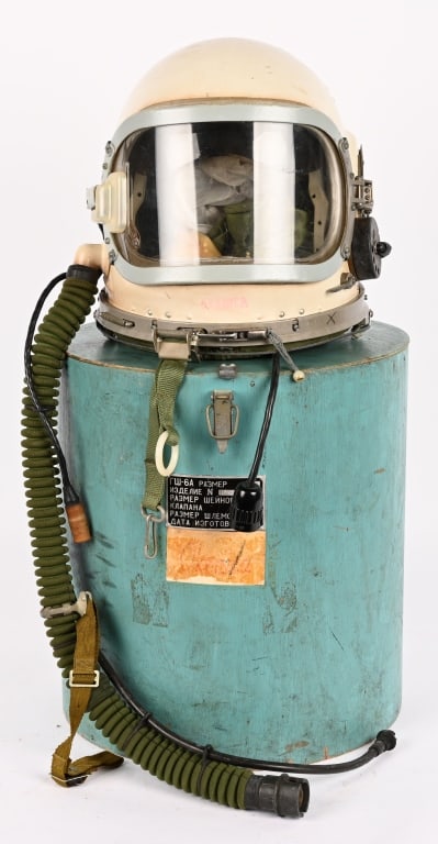USSR MIG GSH-6 HIGH ALTITUDE FLIGHT HELMET CASED (1 of 8)