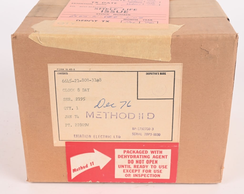 STILL SEALED VIETNAM AIR FORCE 8 DAY CLOCK (1 of 5)