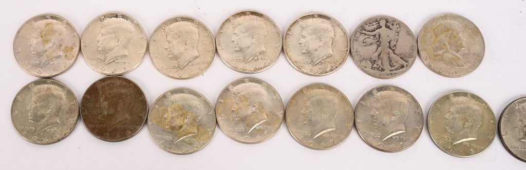 SILVER US KENNEDY HALF DOLLARS - 2