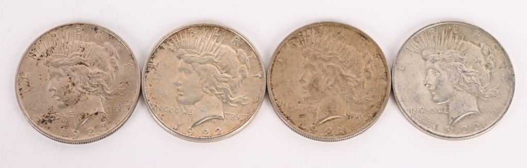 8- US PEACE SILVER DOLLARS - 4