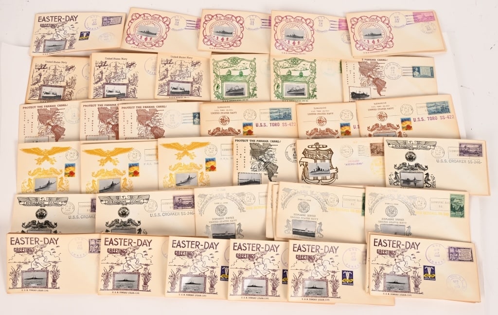 LOT OF 101 FIRST DAY COVERS SUBMARINES CRUISERS (1 of 11)