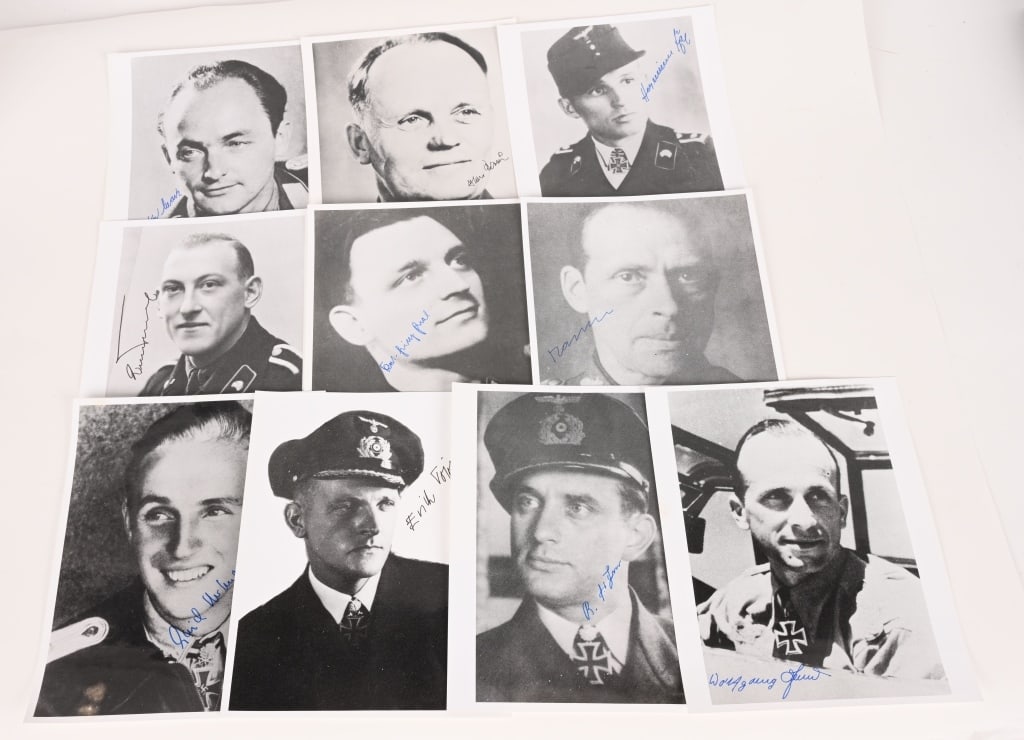 WWII SIGNED PHOTOS MILITARY LEADERS SS LUFTWAFFE (1 of 6)