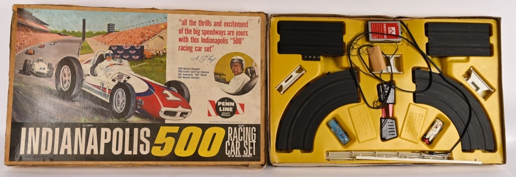 3- RACE CAR SETS w/ BOXES - 2