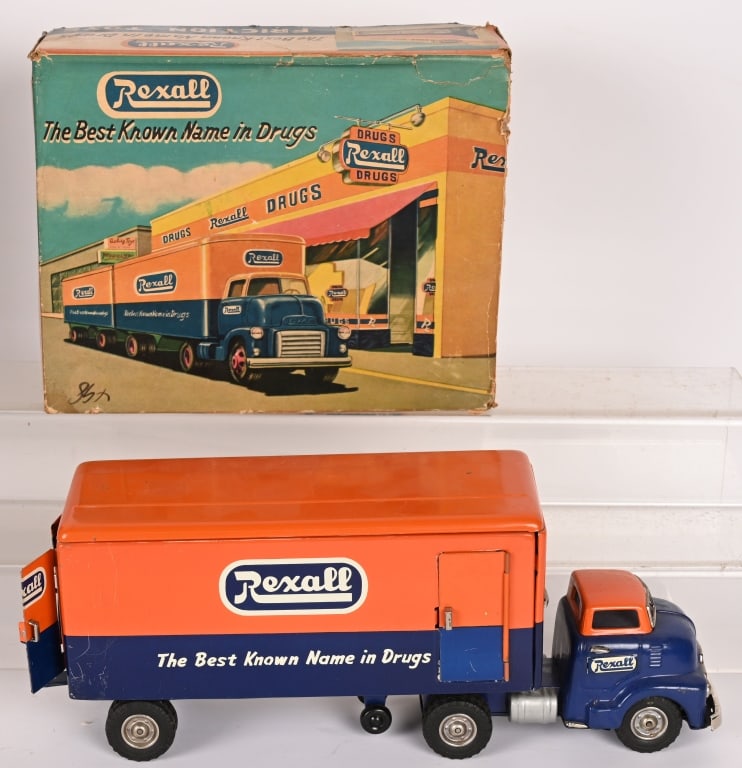 2- SEMI TRUCKS w/ BOXES - 2