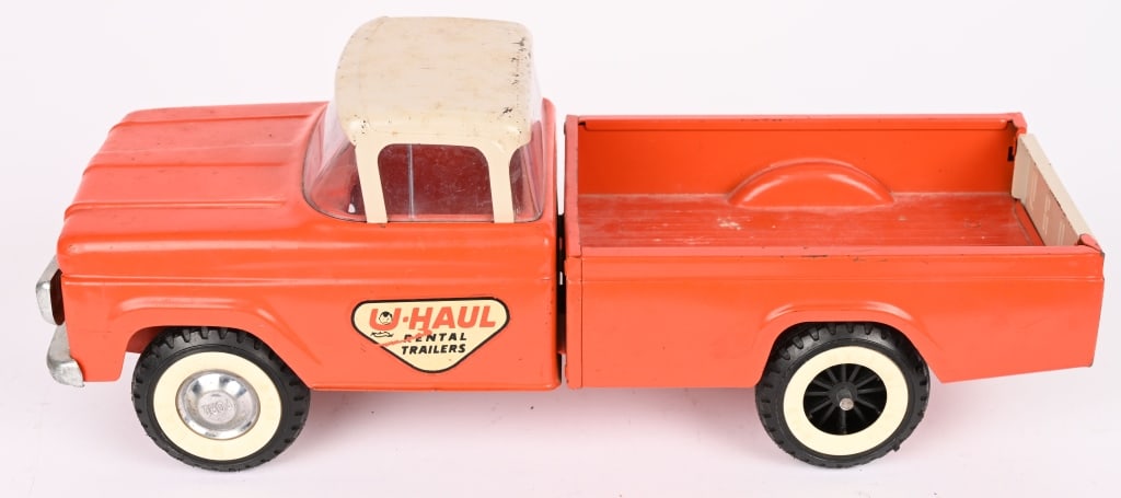 NYLINT U-HAUL FORD PICKUP TRUCK: Nice original private label truck. Nice paint and decals. Crack inn windshield. 13" Excellent Provenance: Tar Heel Toys the Dennis Sapp Collection