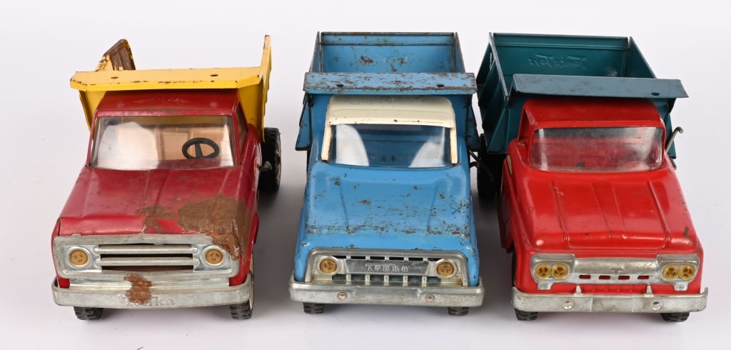 3- TONKA DUMP TRUCKS - 4