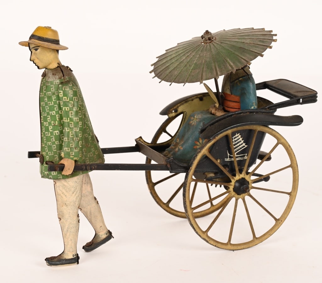 LEHMANN TIN WINDUP MASUYAMA COOLIE CART (1 of 5)