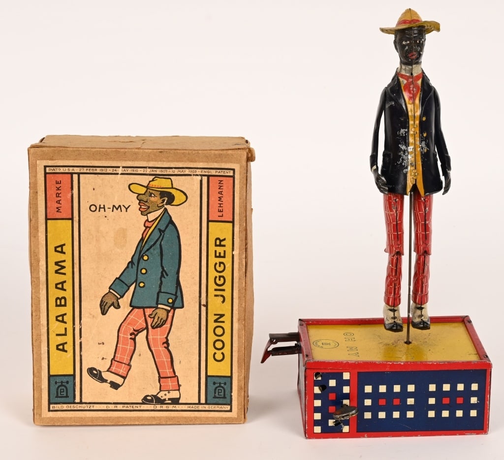 LEHMANN TIN WINDUP ALABAMA COON JIGGER w/ BOX (1 of 10)