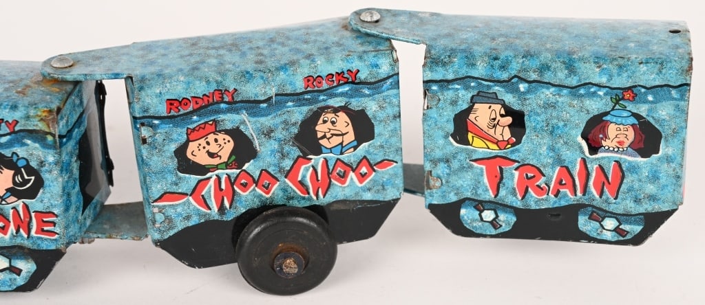 MARX TIN WINDUP BEDROCK EXPRESS TRAIN - 3